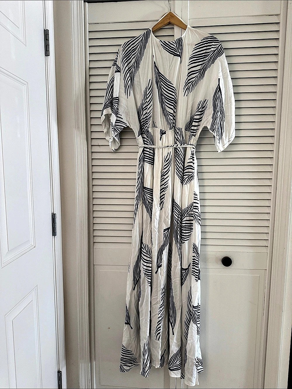 Baltic Born Corinth Maxi Dress White & Blue XXL Like New